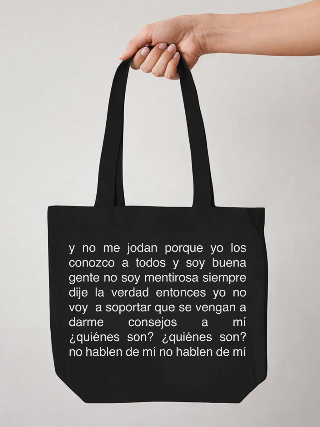Tote bag «Quiénes son?» #1