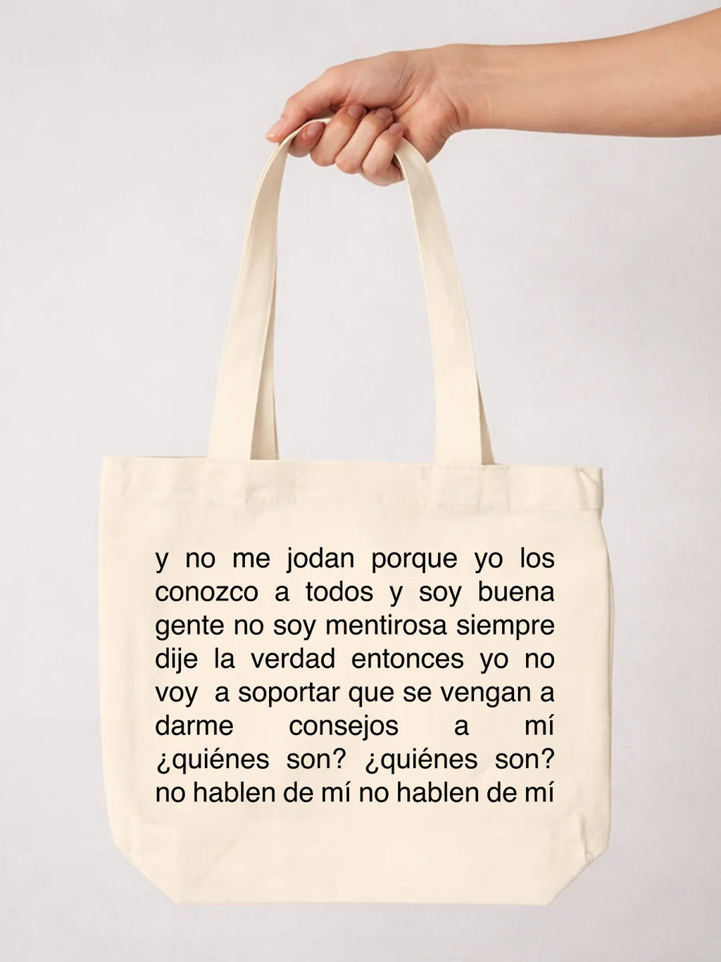 Tote bag «Quiénes son?» #1