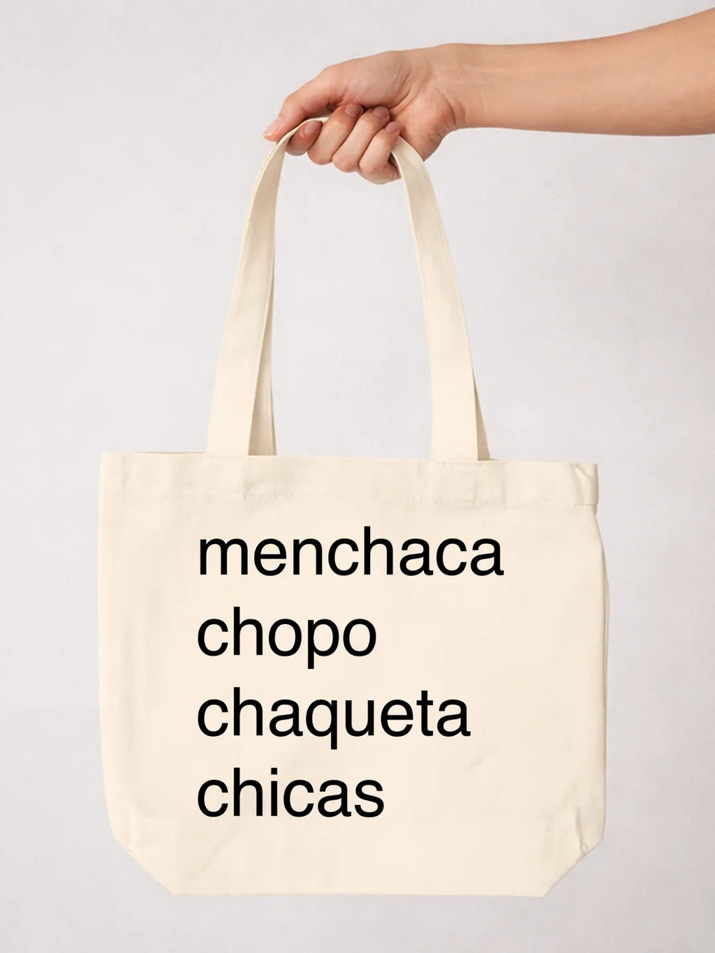Tote bag «Menchaca Chopo chaqueta chicas»