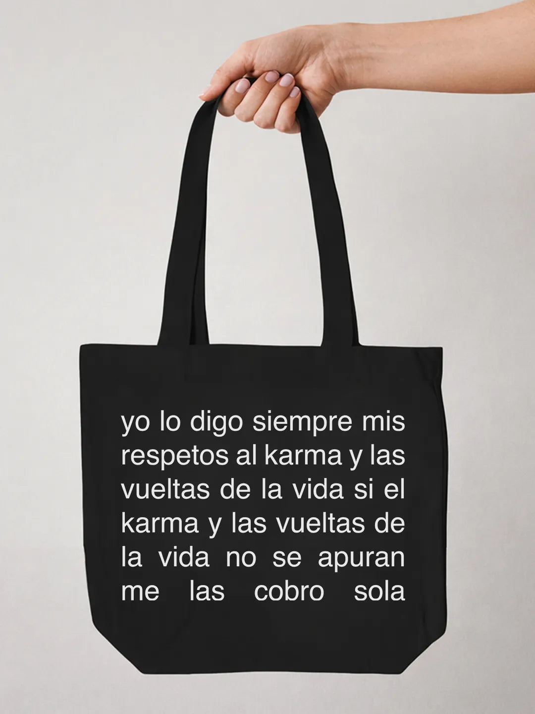 Tote bag «Mis respetos al karma»