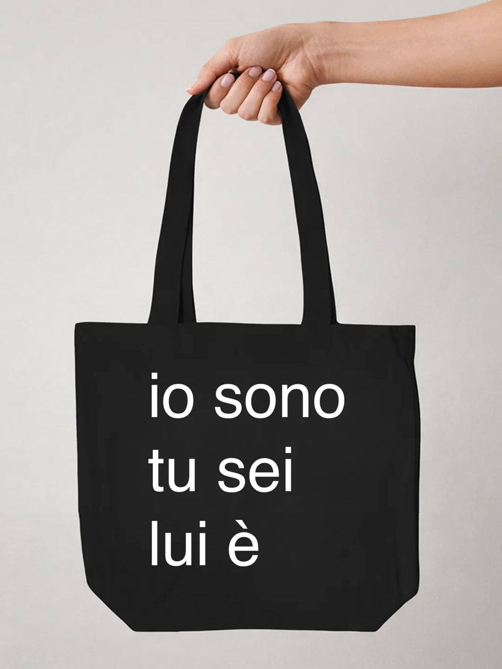 Tote bag «Io sono tu sei lui è»