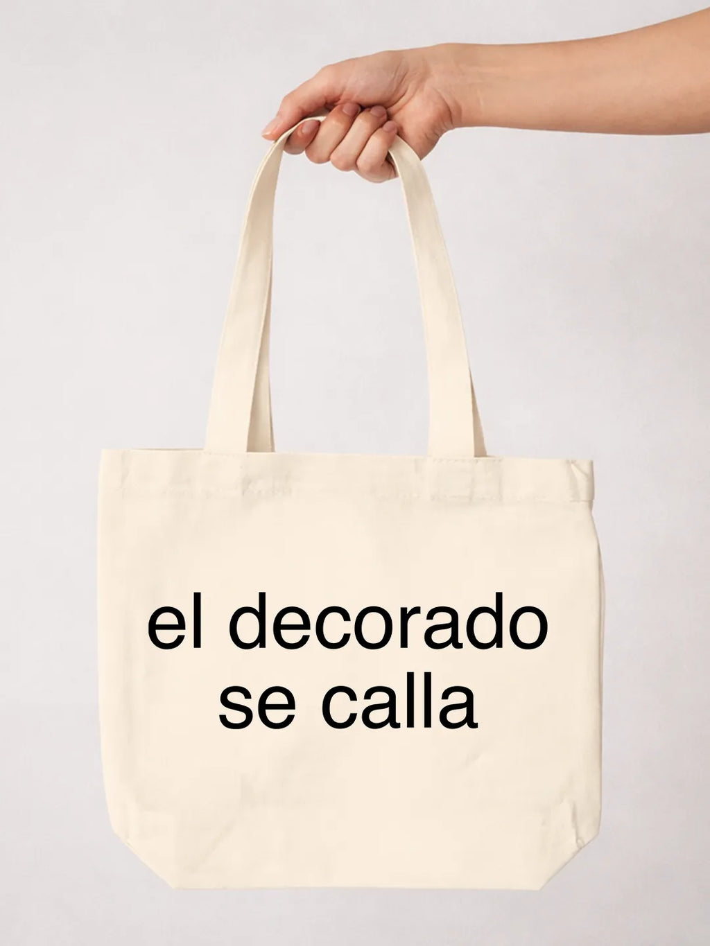 Tote bag «El decorado se calla»
