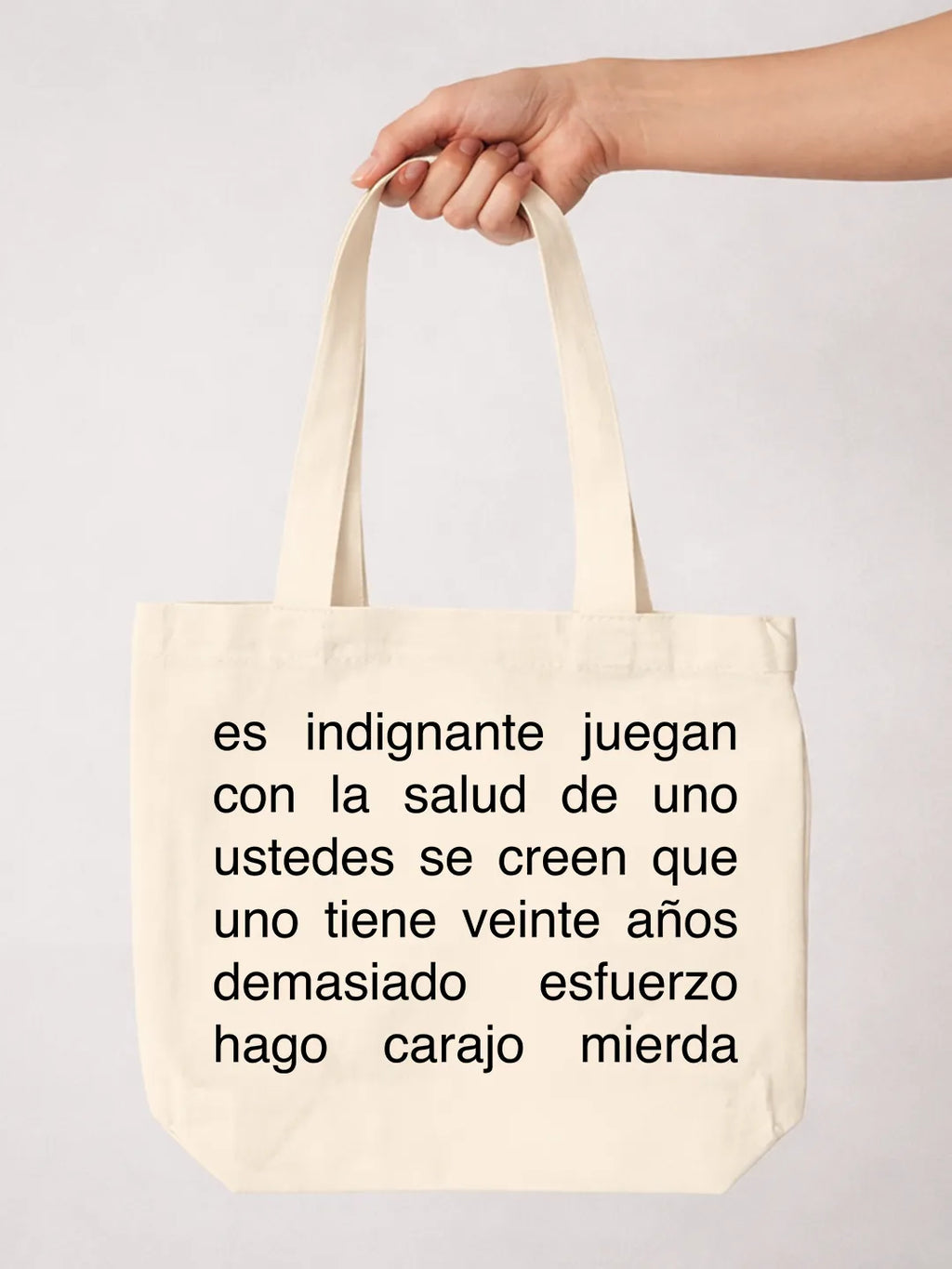 Tote bag «Carajo mierda»