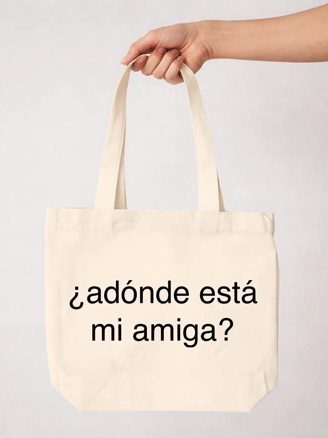 Tote bag «Adónde está mi amiga?»
