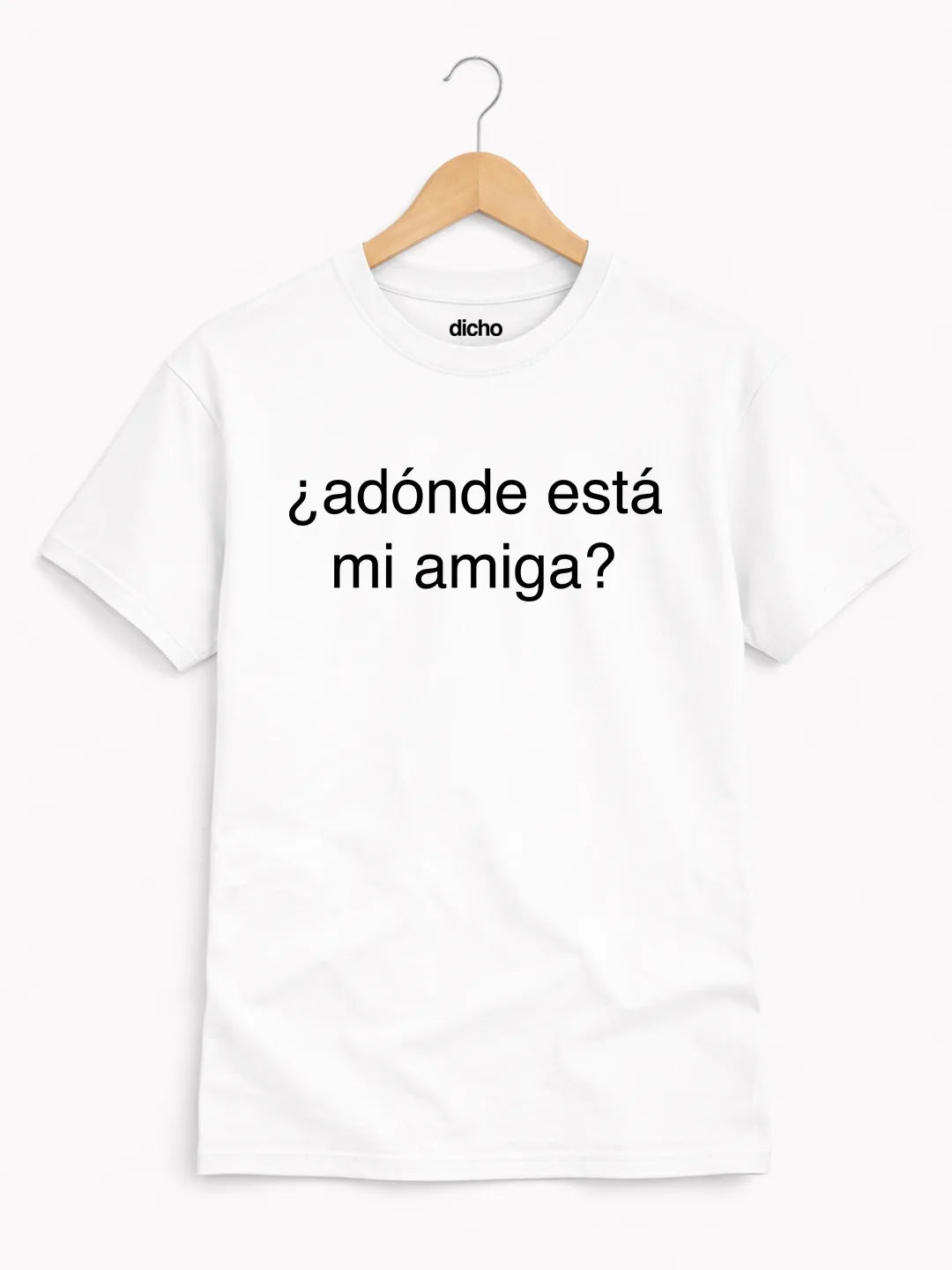 Remera «Adónde está mi amiga?»
