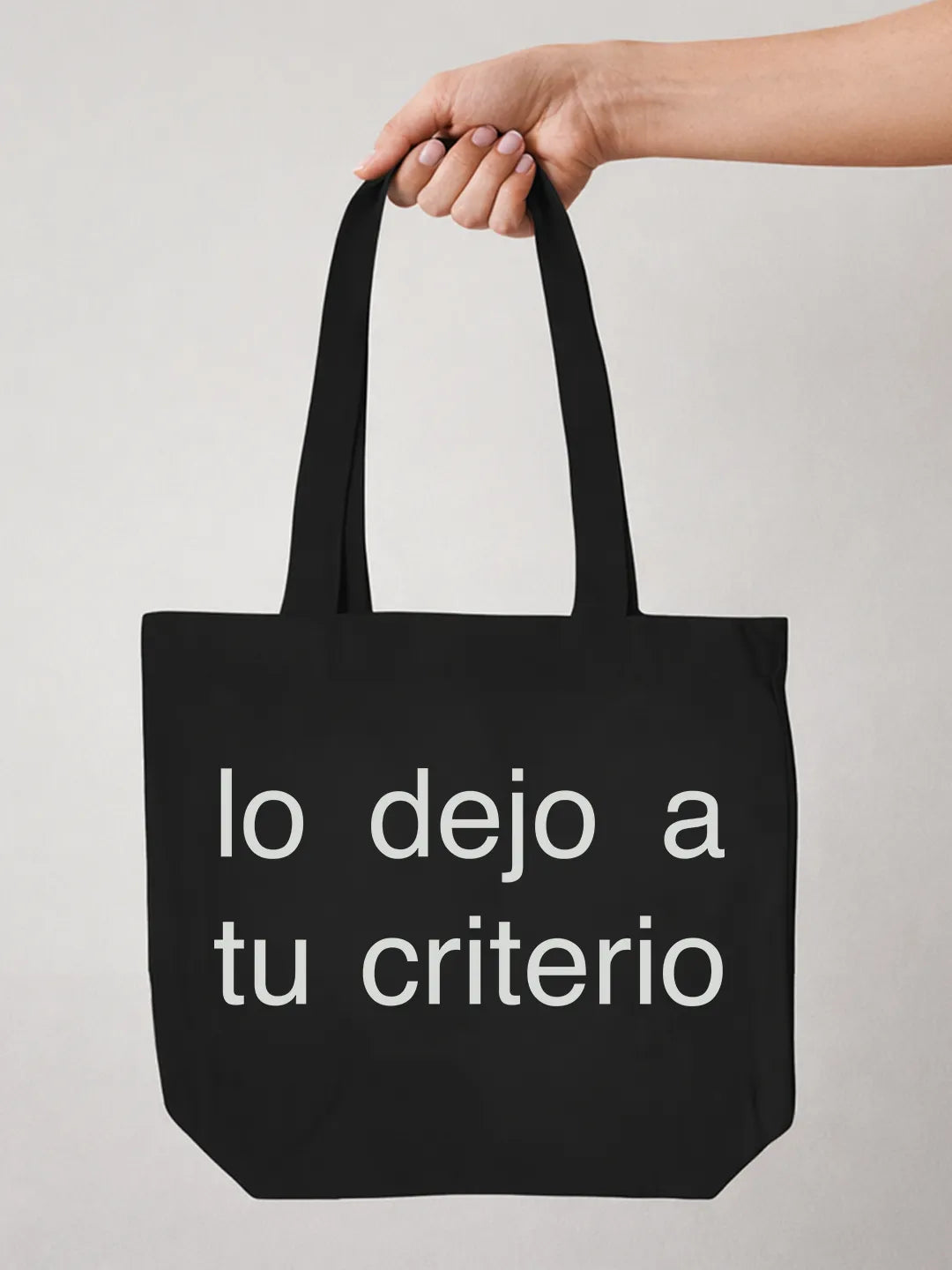 Tote bag «Lo dejo a tu criterio»