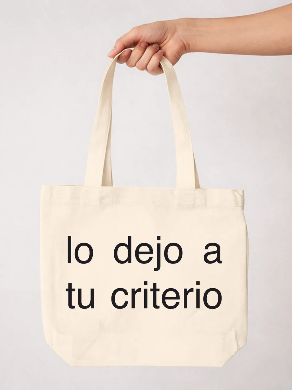 Tote bag «Lo dejo a tu criterio»