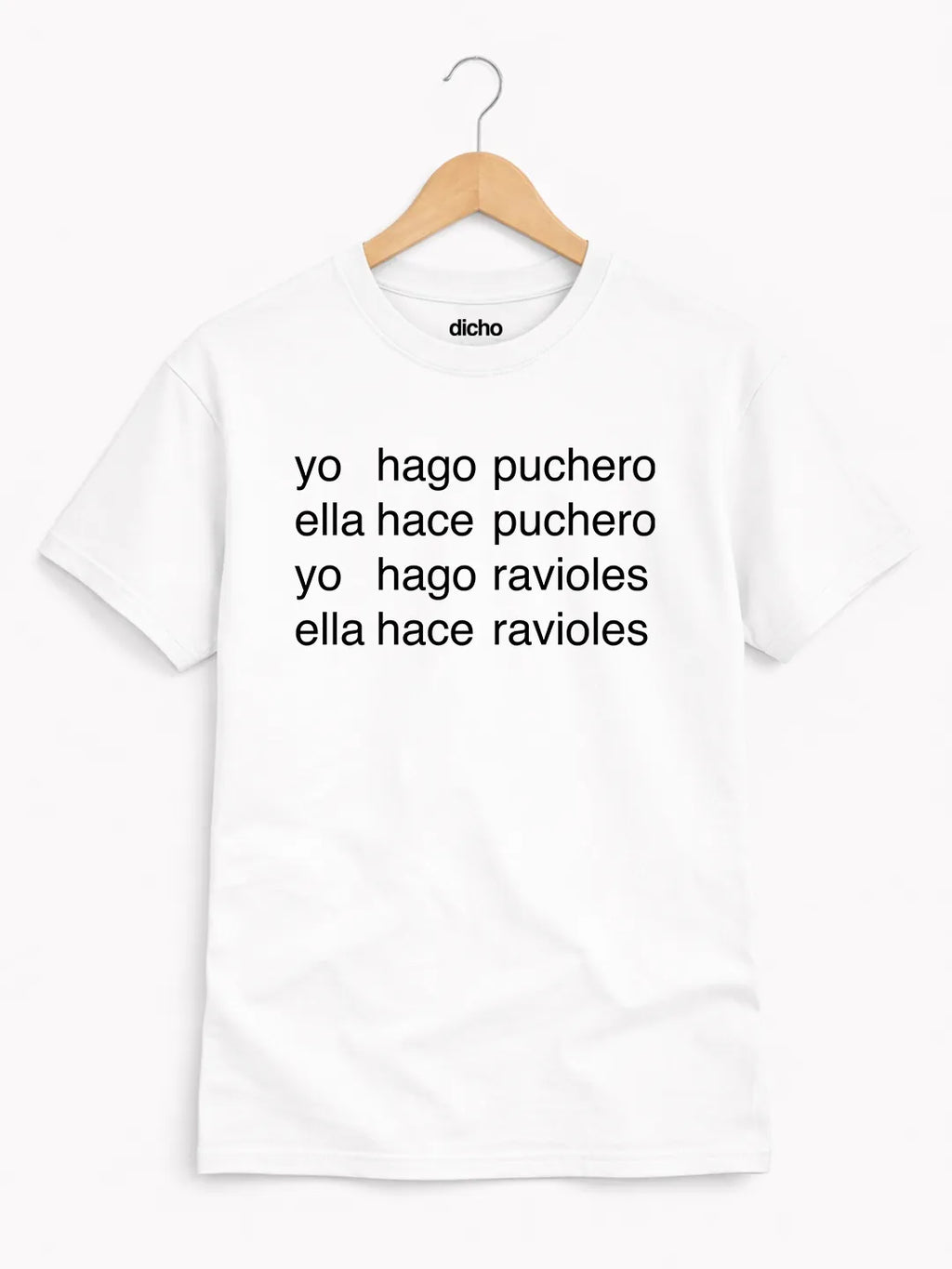 Remera «Yo hago puchero, ella hace puchero»