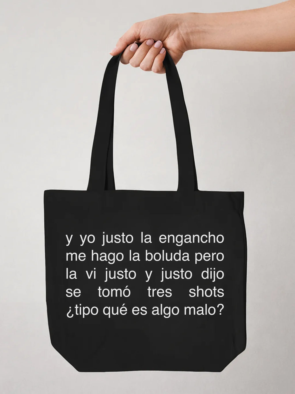 Tote bag «Se tomó tres shots»