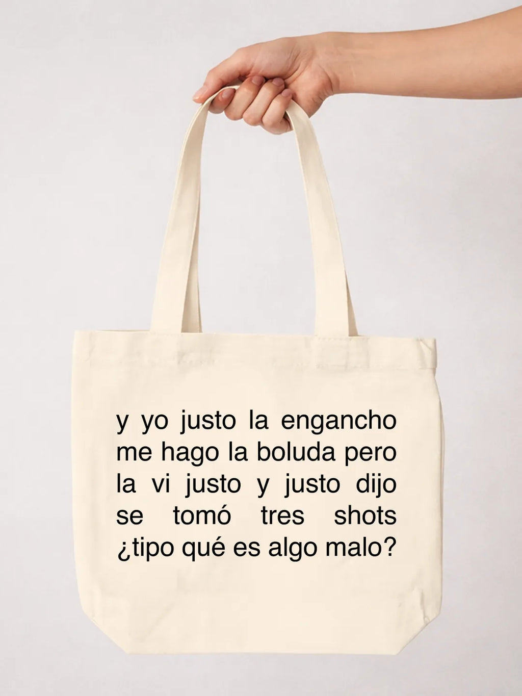 Tote bag «Se tomó tres shots»
